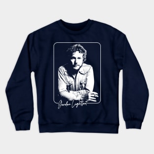 Gordon Lightfoot / Retro Style Fan Design Crewneck Sweatshirt